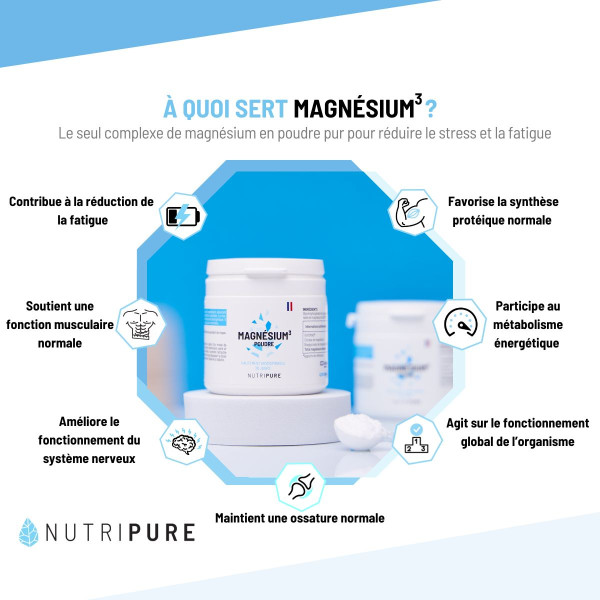 Magnésium 3 Poudre 1 mois