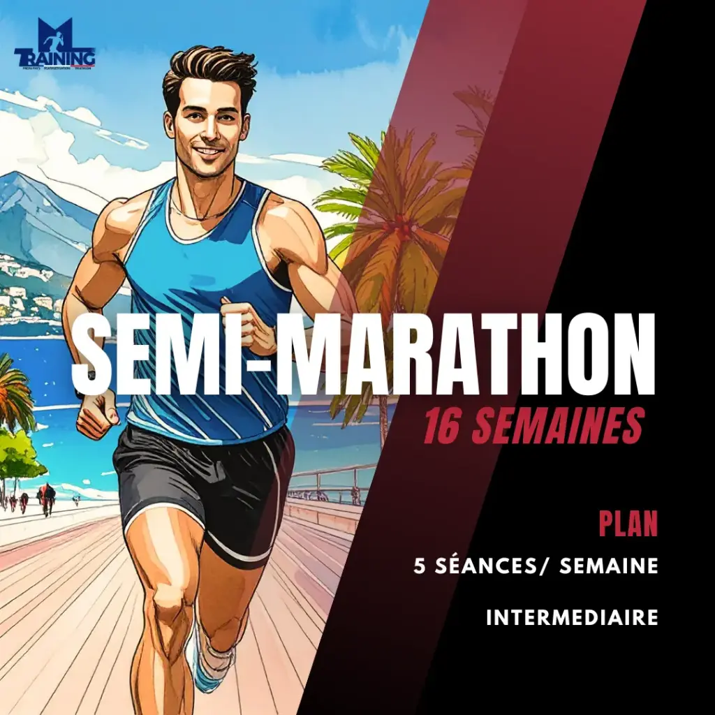 Plan Semi Marathon 16 semaines (4mois) - 5 séances/sem  