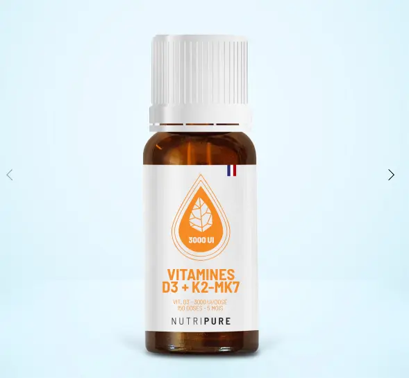 Vitamine D3 K2-MK7 3000 UI 