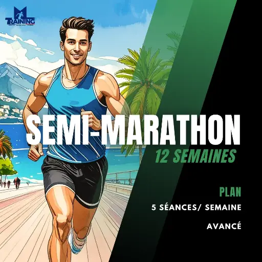[P_SEMI_12S_AVANCE] Plan Semi Marathon 12 semaines (3mois) - 5 séances/sem 